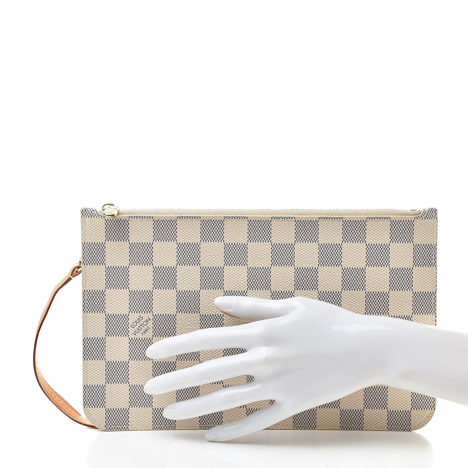 Louis Vuitton Damier Azur Neverfull MM GM Pochette 2 of 8