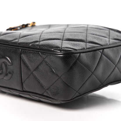 Chanel Caviar Quilted Camera Case Black 10 of 10