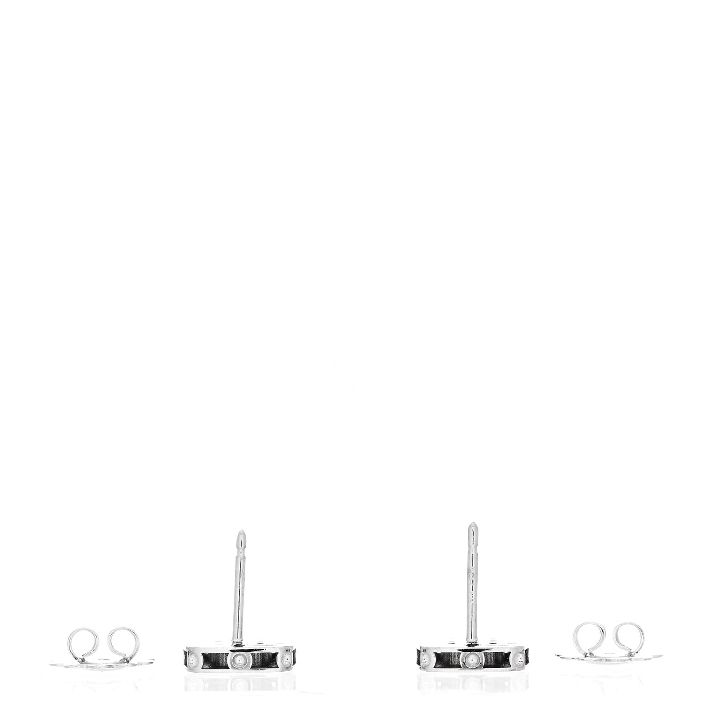 18K White Gold Diamond Pois Moi Stud Earrings