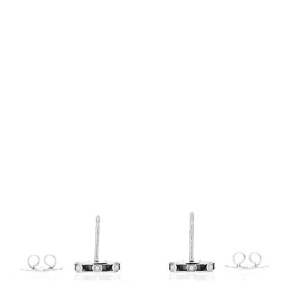 Roberto Coin 18K White Gold Diamond Pois Moi Stud Earrings 3 of 5
