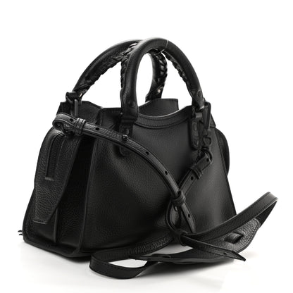 Balenciaga Grained Calfskin Neo Classic Black Hardware Mini City Black 3 of 8