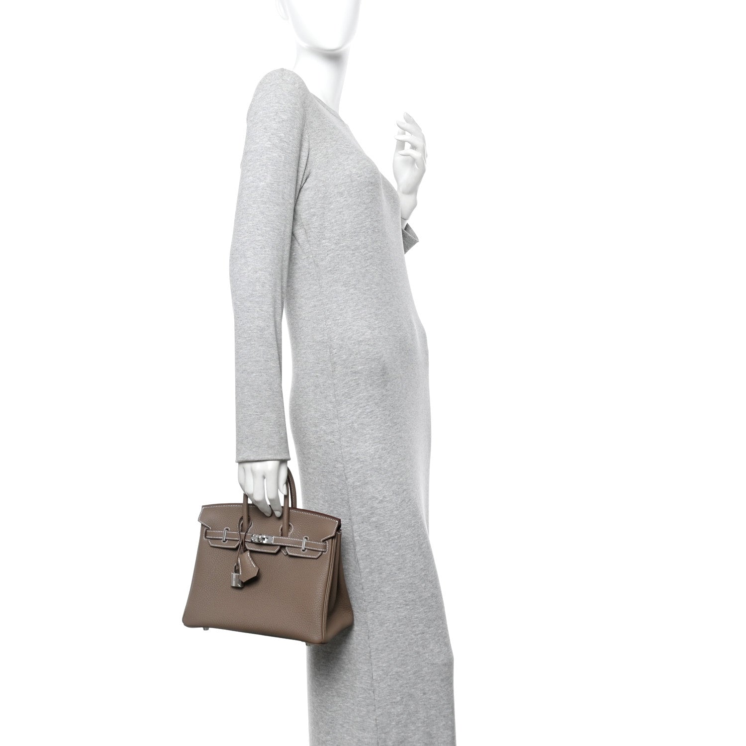Hermes Togo Birkin 25 Etoupe 2 of 11