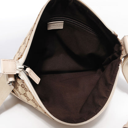 Gucci Monogram Calfskin Perforated Medium Flat Messenger Bag Off White 5 of 7