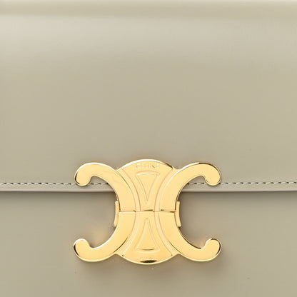 Celine Shiny Calfskin Teen Triomphe Green Clay 8 of 12