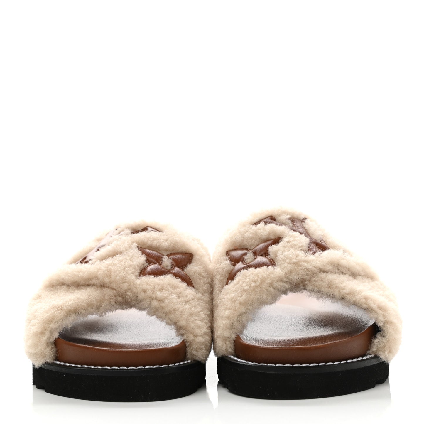 Shearling Paseo Flat Comfort Mule 37 Brown
