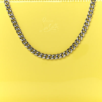 Christian Louboutin Patent Loubila Chain Clutch Yellow 7 of 10