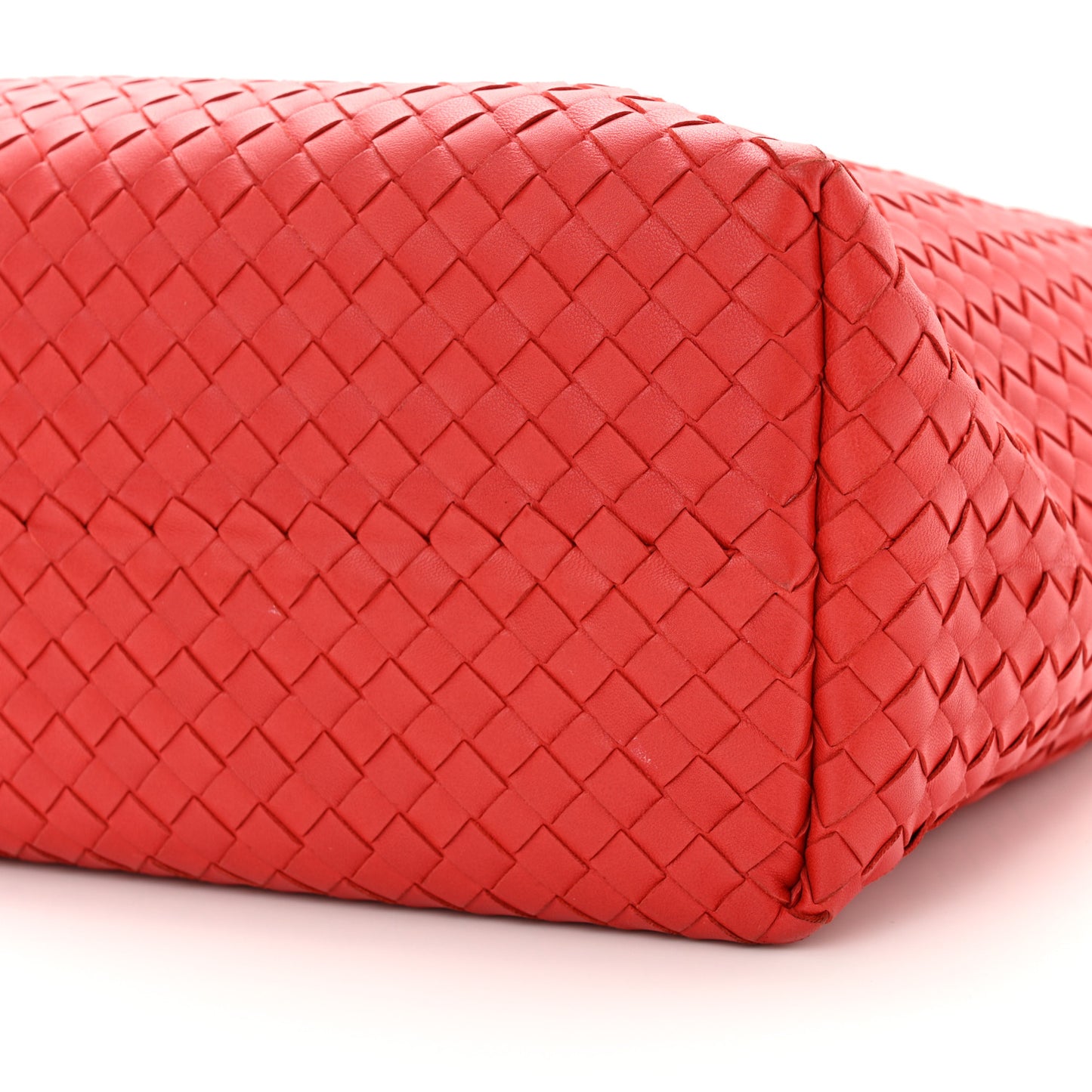 Nappa Intrecciato Garda Tote Red