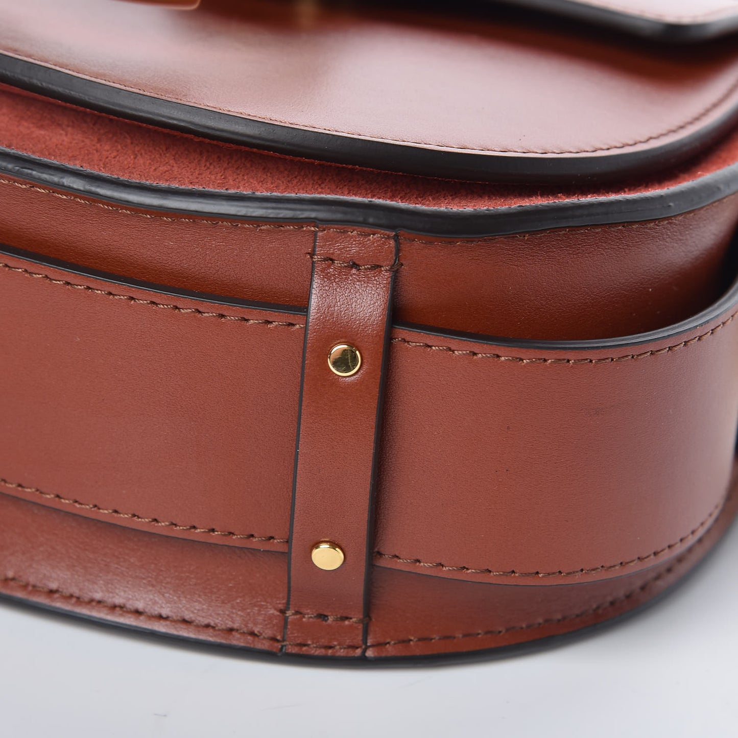 Calfskin Small Tess Bag Sepia Brown