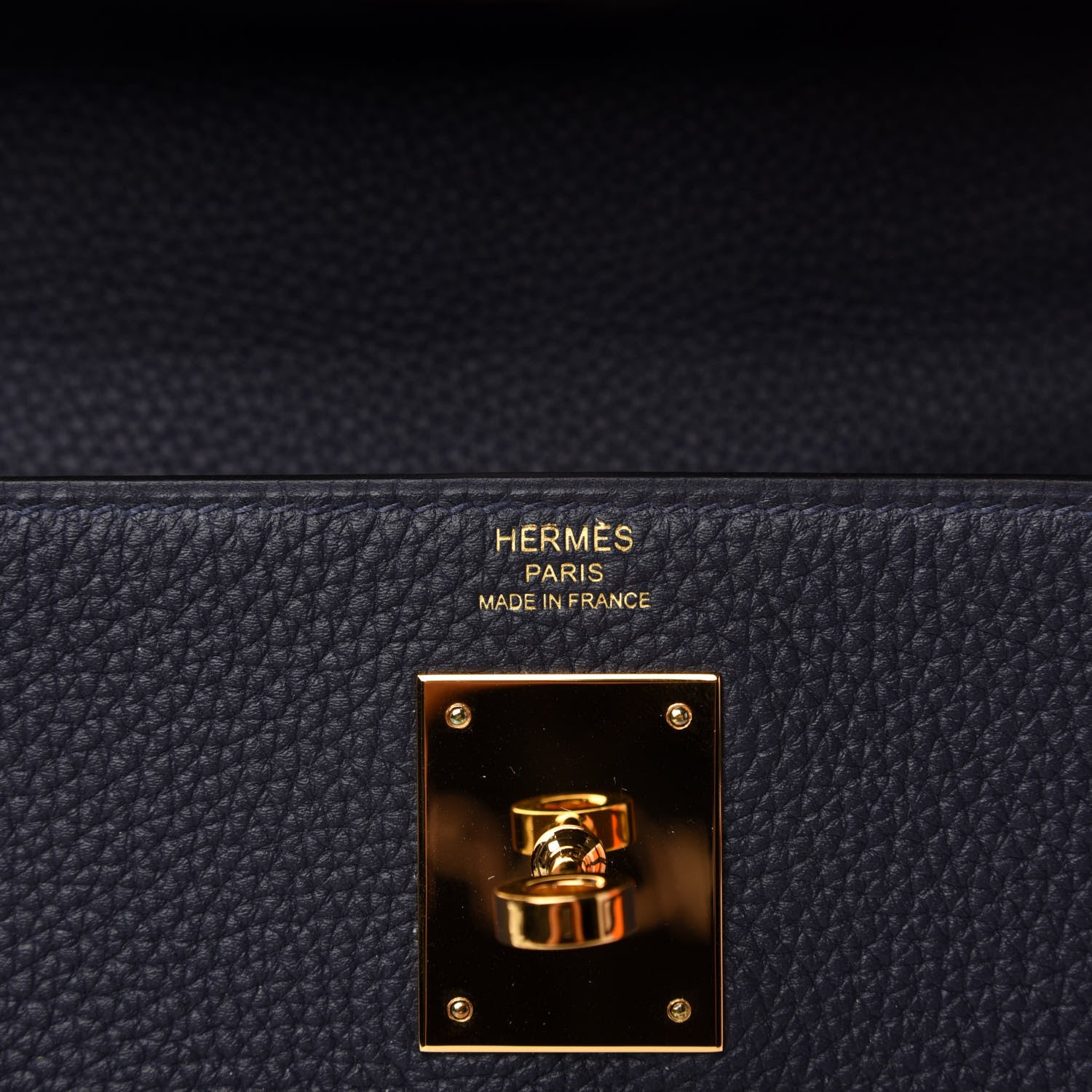 Hermes Togo Kelly Retourne 28 Bleu Nuit 8 of 12