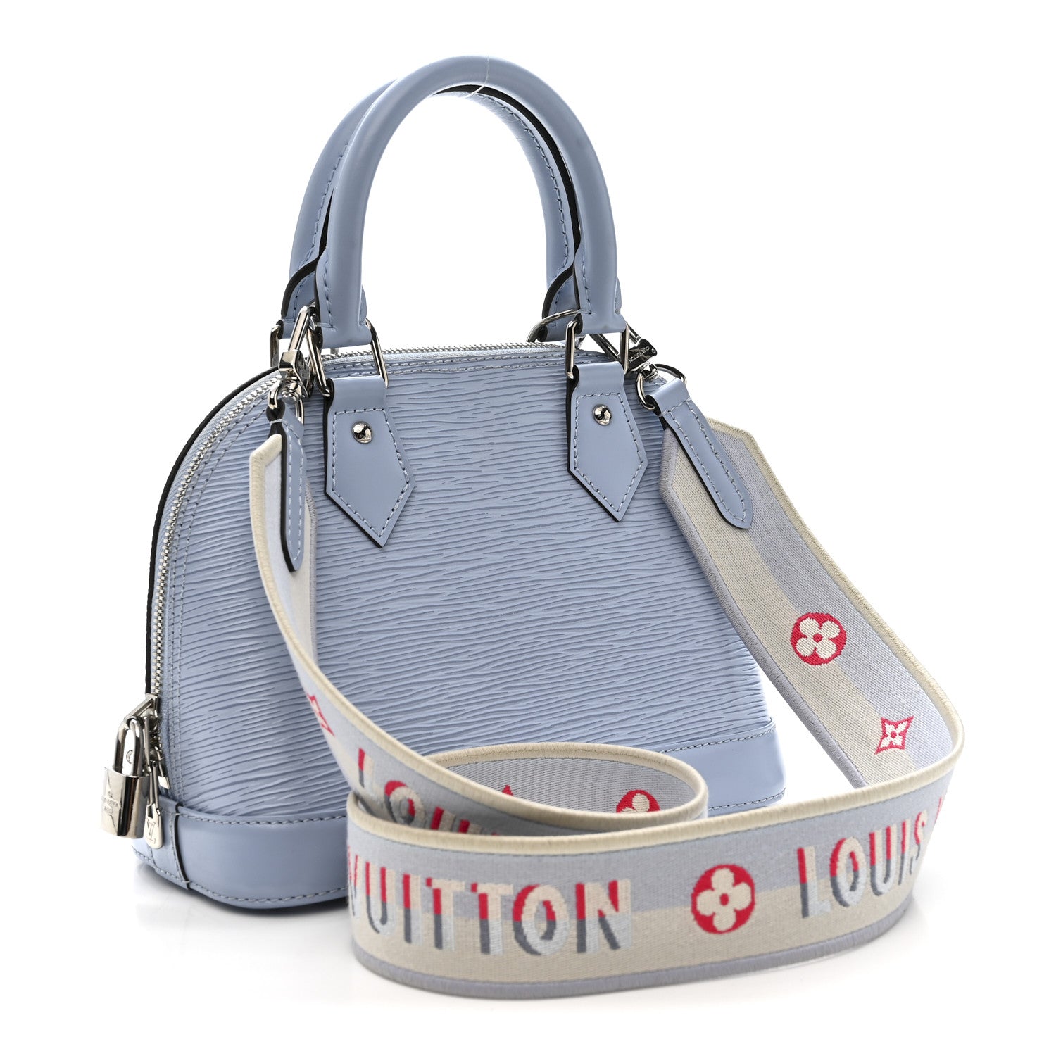 Louis Vuitton Epi Jacquard Alma BB Cloud Blue 3 of 12