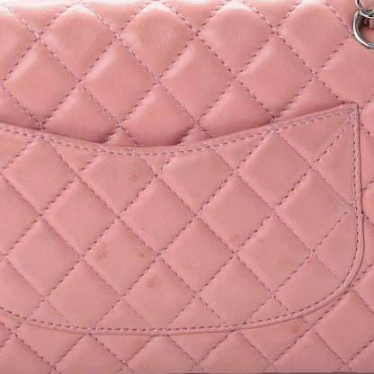 Chanel Lambskin Quilted Medium Double Flap Light Pink 10 of 13