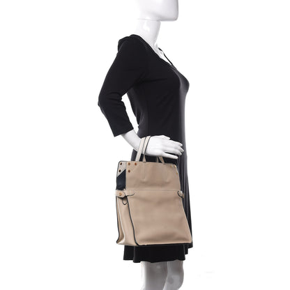 Fendi Vitello Grace FF 1974 Small Flip Tote Nuvola Notte Ice 2 of 16