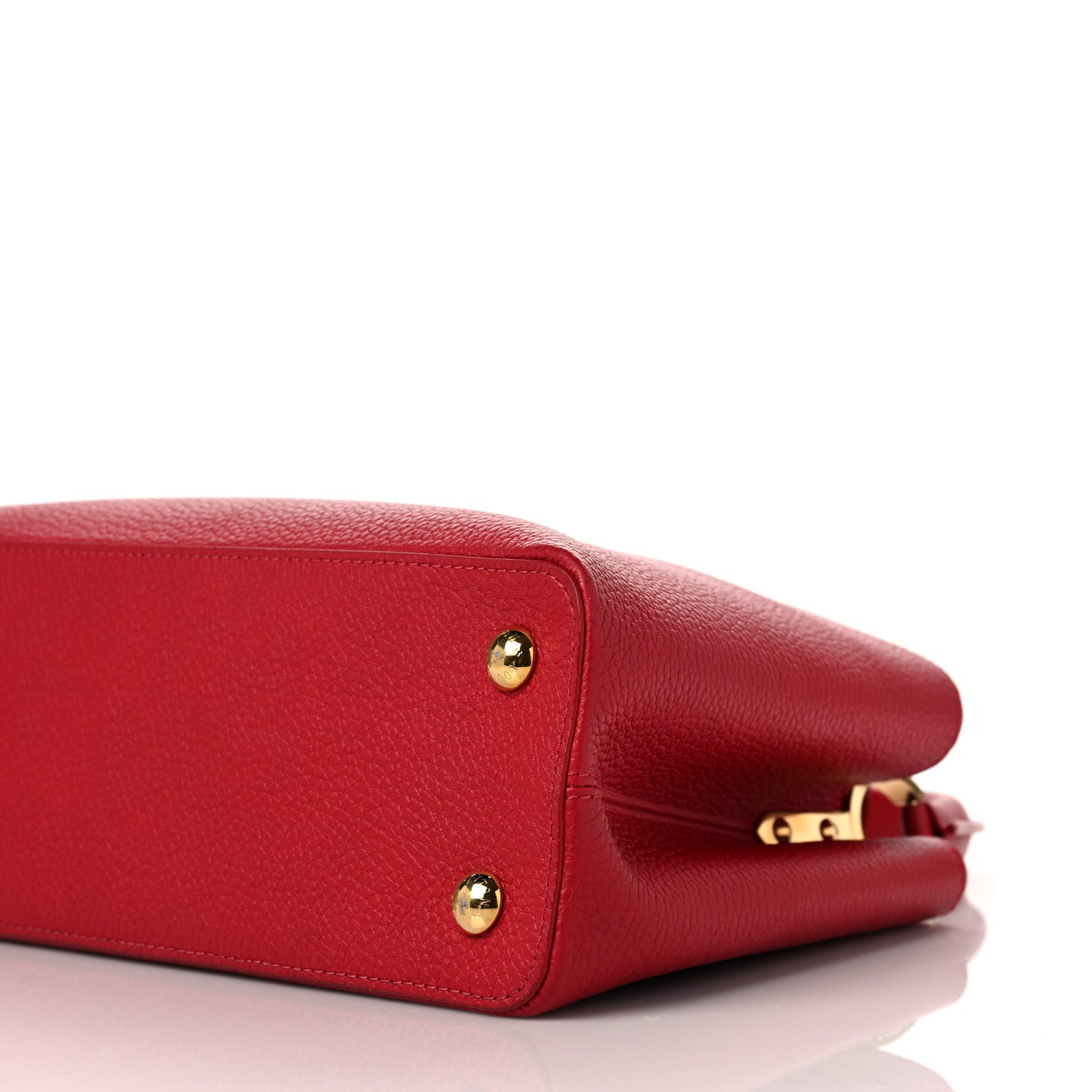 Louis Vuitton Taurillon Capucines PM Scarlet 7 of 9