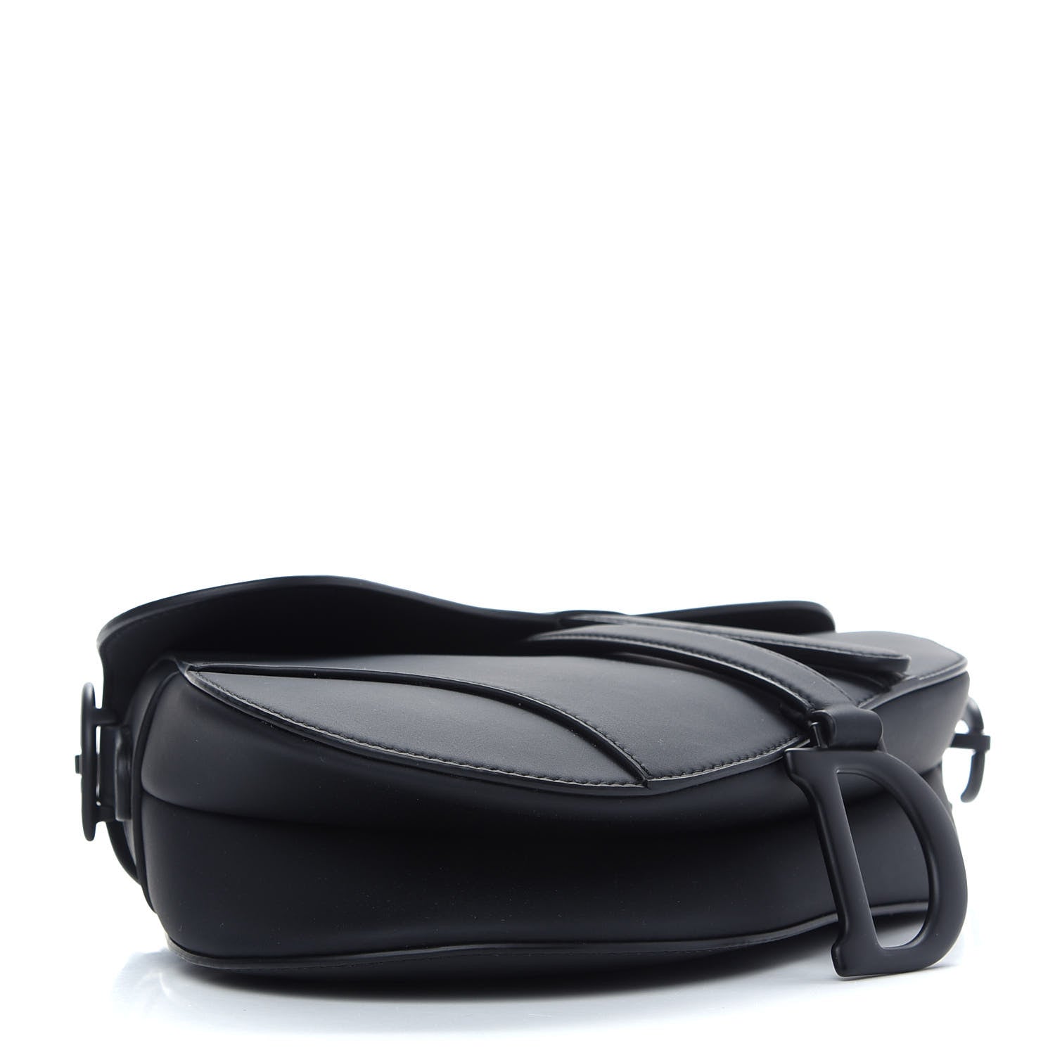 Christian Dior Ultra Matte Calfskin Saddle Bag Black 3 of 7