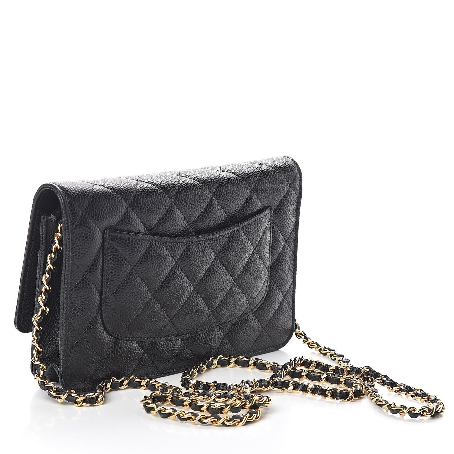 Chanel Caviar Quilted Wallet On Chain WOC Black 3 of 11