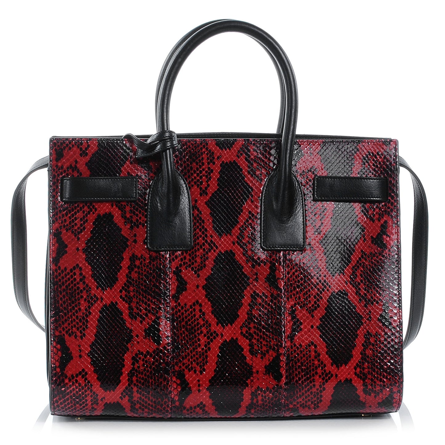 Python Mini Sac de Jour Tote Ruby
