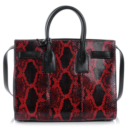 Saint Laurent Python Mini Sac de Jour Tote Ruby 1 of 8