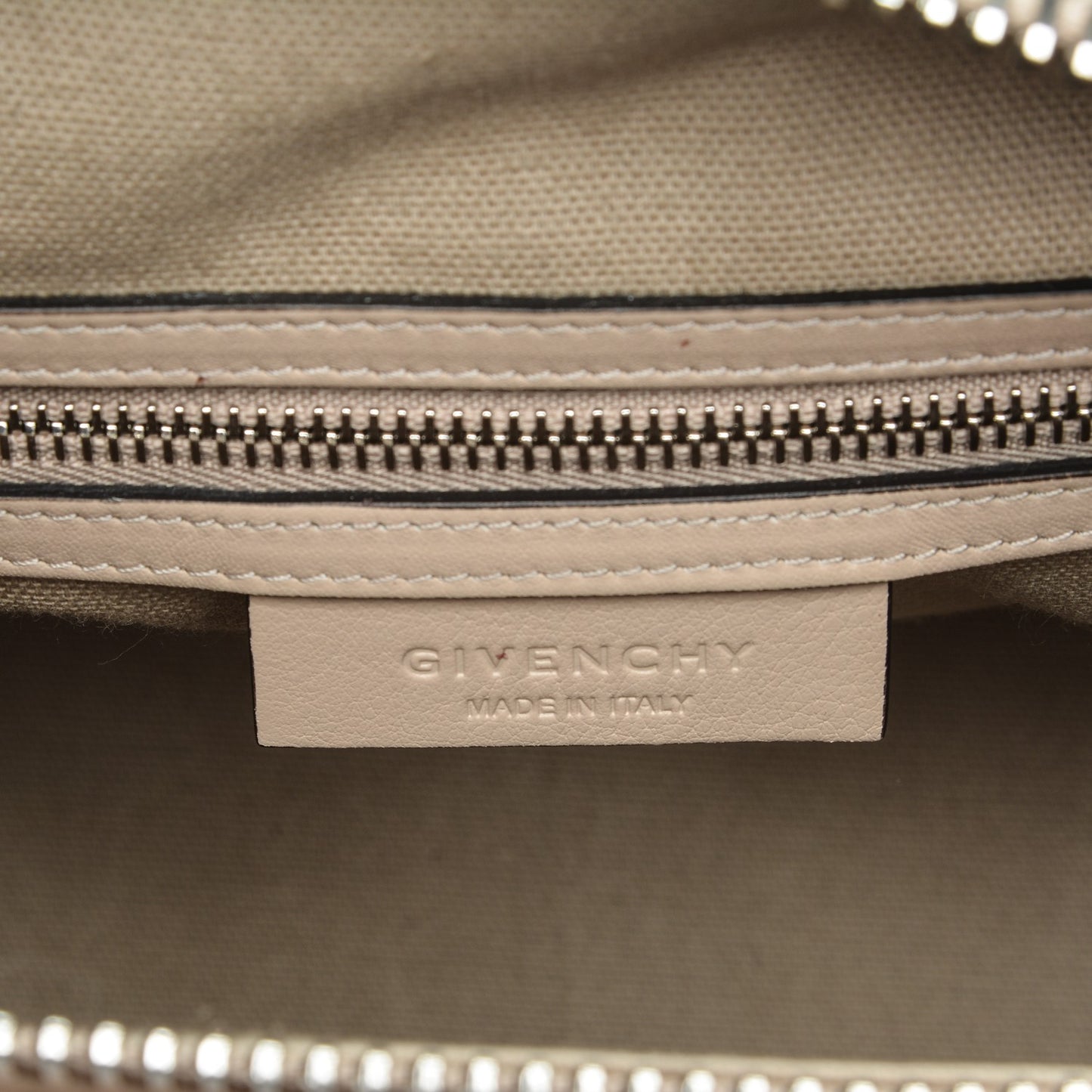 Calfskin Small Studded Antigona Beige Buff