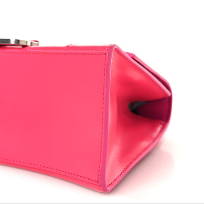 Balenciaga Shiny Box Calfskin Small Hourglass Top Handle Bag Acid Fuchsia 9 of 11