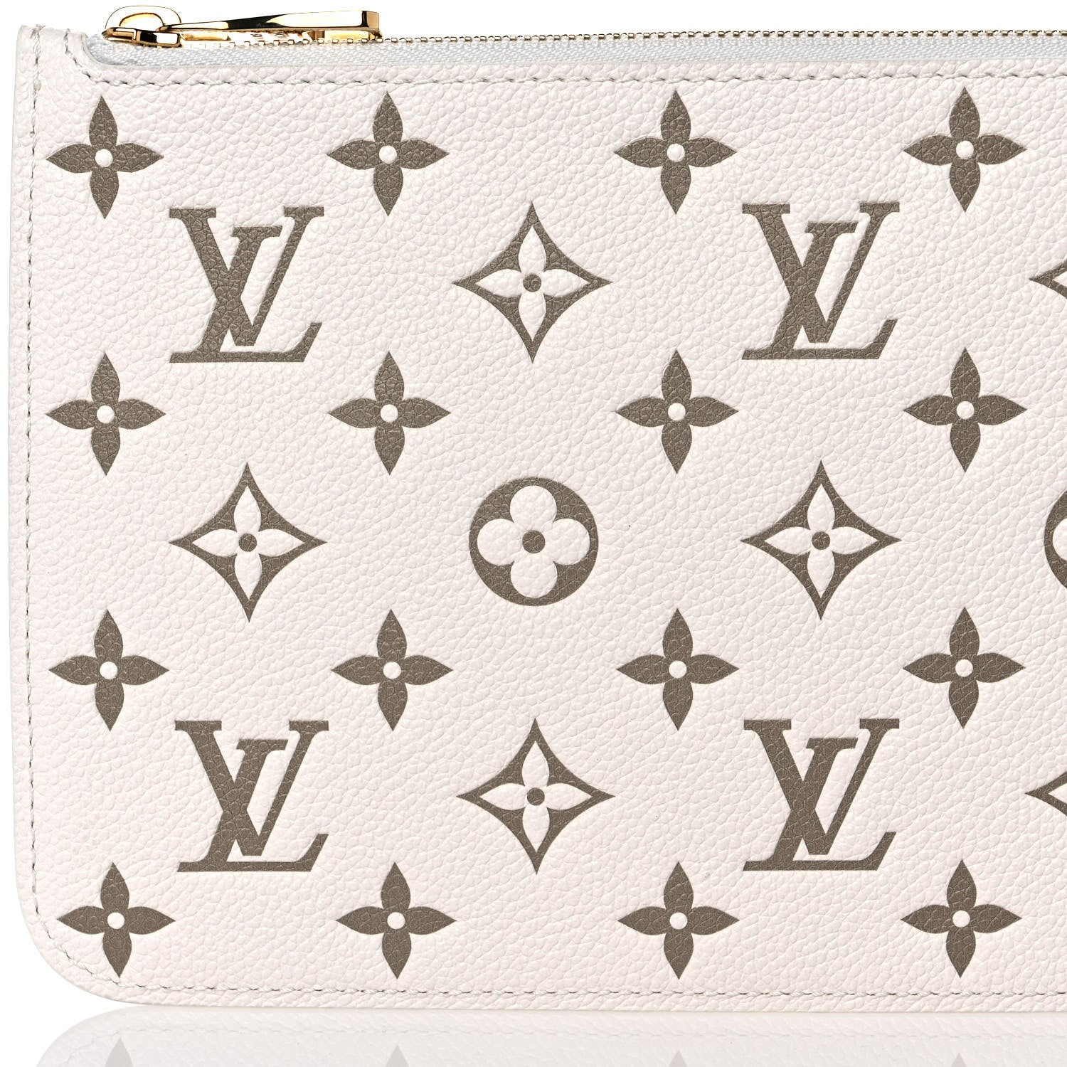 Louis Vuitton Empreinte Monogram Spring In The City Neverfull Pochette MM Kaki Beige Cream 7 of 9
