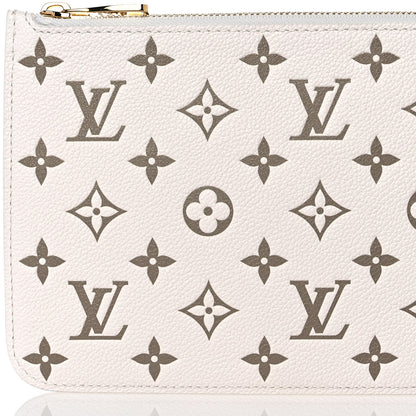 Louis Vuitton Empreinte Monogram Spring In The City Neverfull Pochette MM Kaki Beige Cream 7 of 9