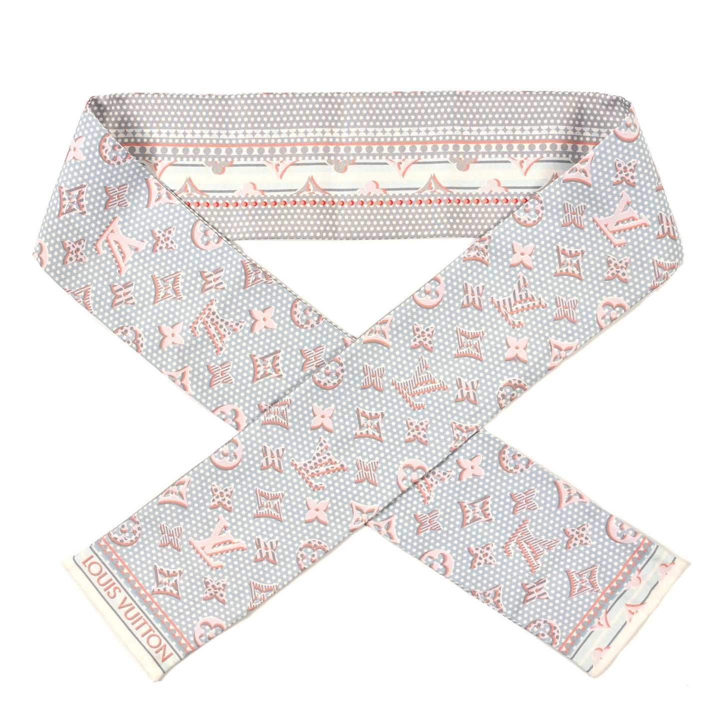 Silk Monodots Bandeau Light Blue