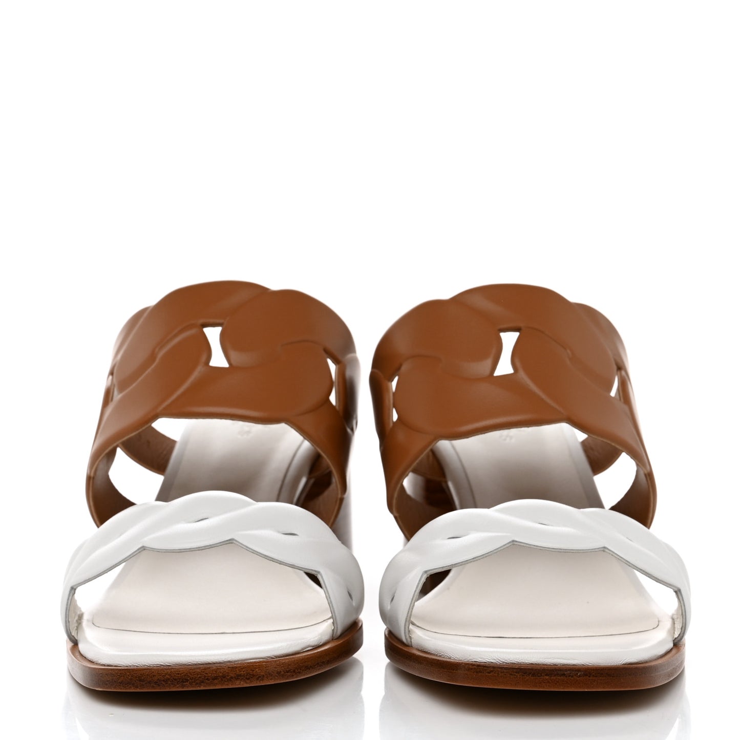 Nappa Gaby 60 Sandals 40.5 Naturel White