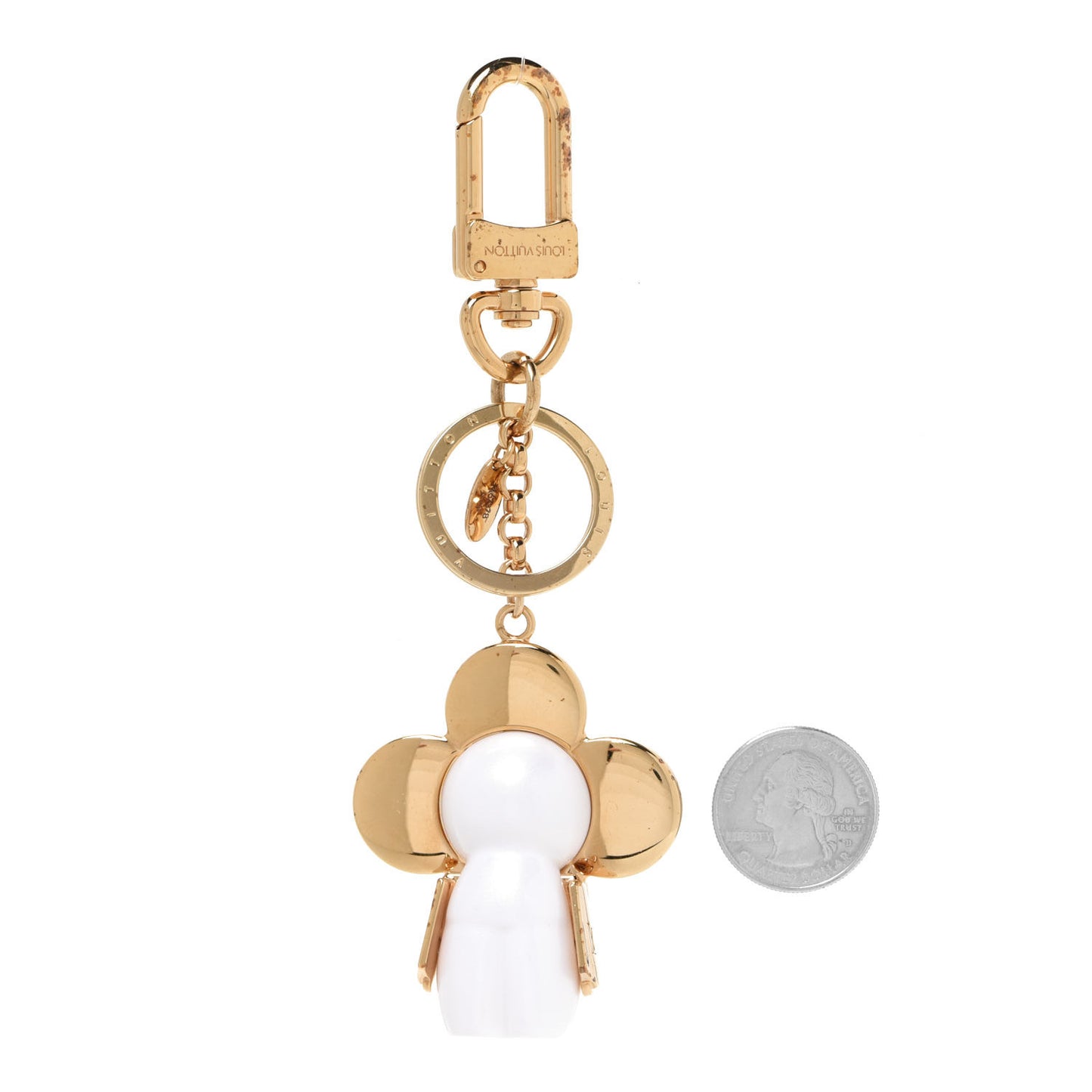 Strass Vivienne Winter Bag Charm Key Holder Gold