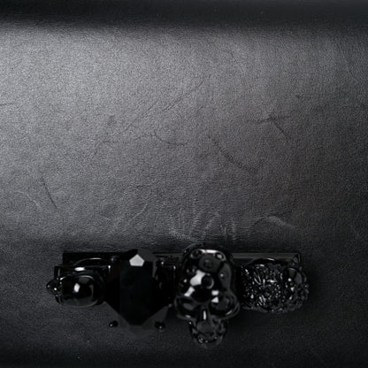 Alexander McQueen Calfskin Knuckle Shoulder Bag Black 22 of 22