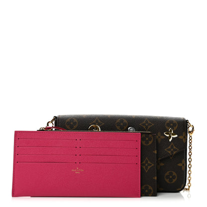 Louis Vuitton Monogram LV Love Lock Pochette Felicie Chain Wallet 3 of 12