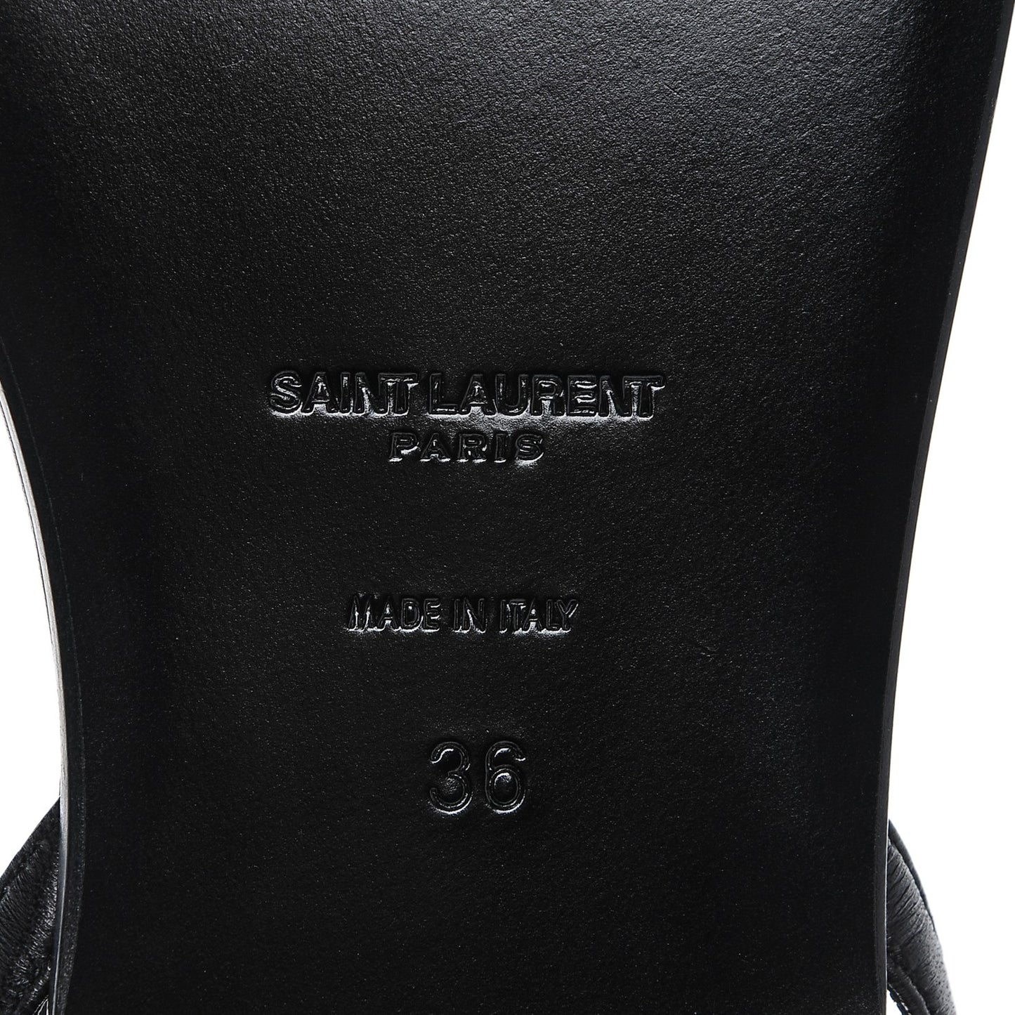 Calfskin Nu Pieds 05 Sandals 36 Black