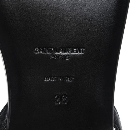 Saint Laurent Calfskin Nu Pieds 05 Sandals 36 Black 6 of 7