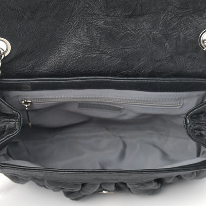 Chanel Washed Lambskin Quilted Medium Chain Around Messenger Black 5 of 9