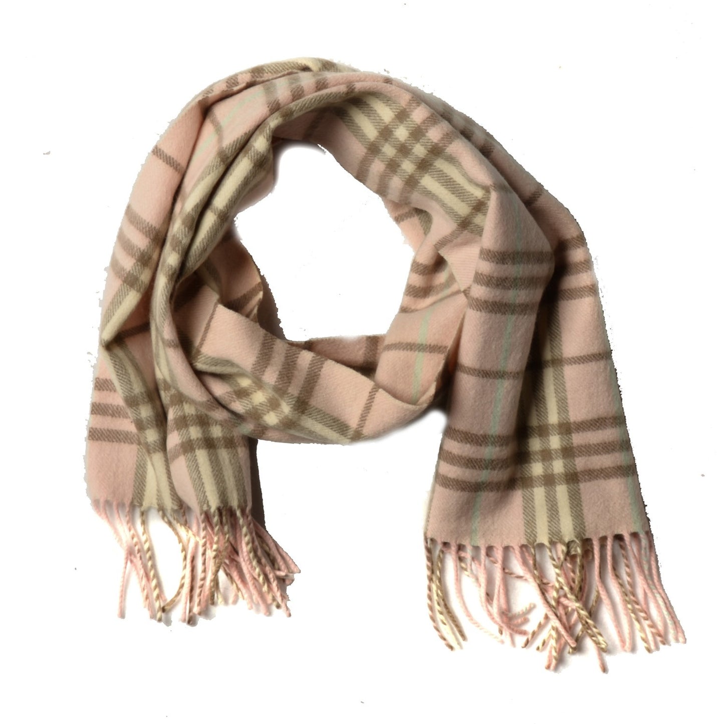 Cashmere Nova Check Scarf Pink