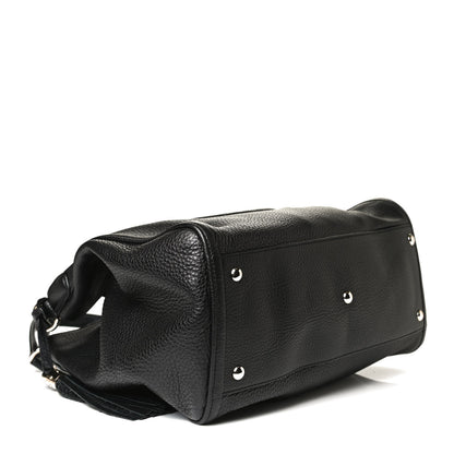 Gucci Pebbled Calfskin Medium Soho Shoulder Bag Black 4 of 13