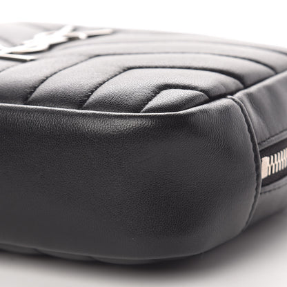 Saint Laurent Lambskin Y Quilted Monogram Loulou Cosmetic Case Black 9 of 11