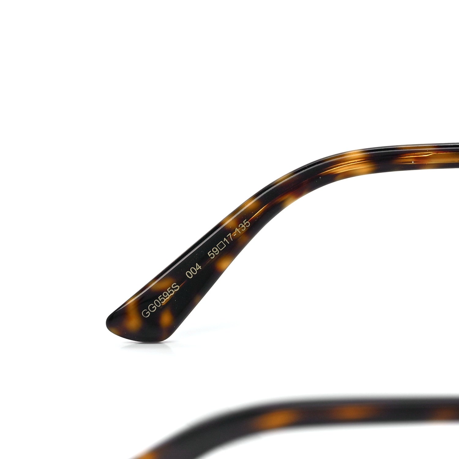 Gucci Metal Round Frame GG0595S Sunglasses Gold Brown 5 of 8