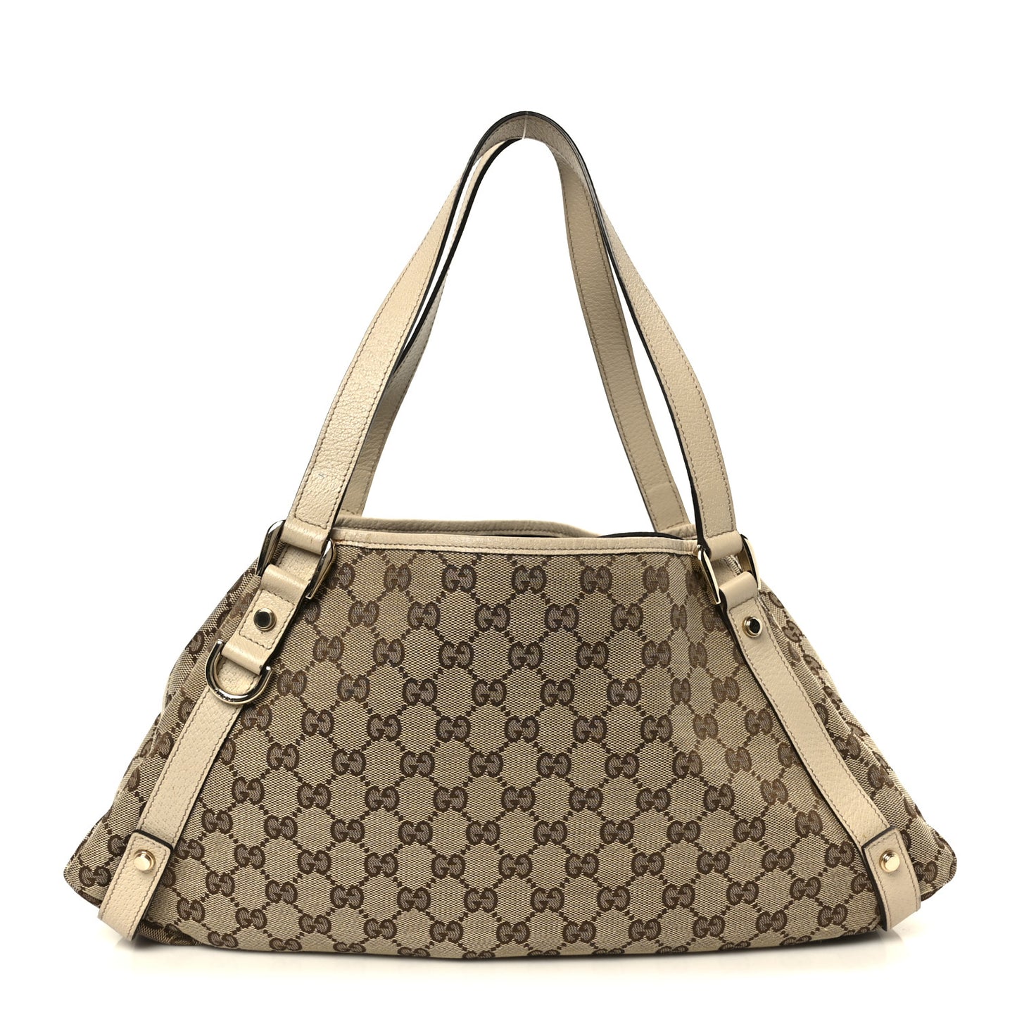 Monogram Medium Abbey Shoulder Bag Off White