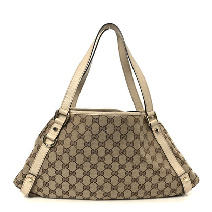 Gucci Monogram Medium Abbey Shoulder Bag Off White 1 of 10