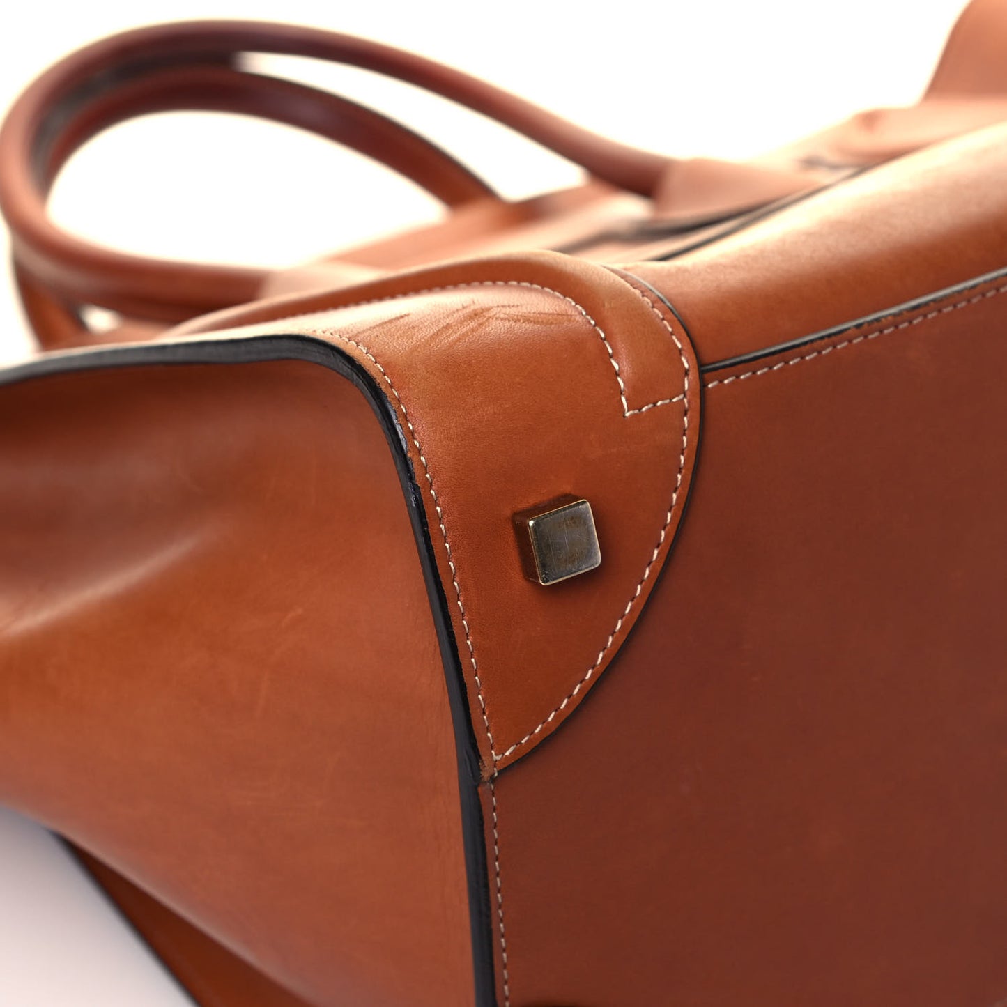 Natural Calfskin Mini Luggage Tan