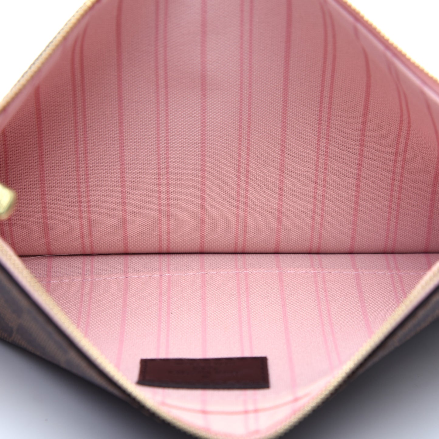 Damier Ebene Neverfull MM GM Pochette Rose Ballerine