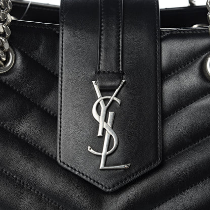 Saint Laurent Calfskin Y Quilted Monogram Large Loulou Shopper Black 11 of 11