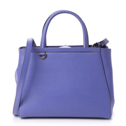 Fendi Vitello Elite Petite 2Jours Tote Viola Cassis 1 of 10