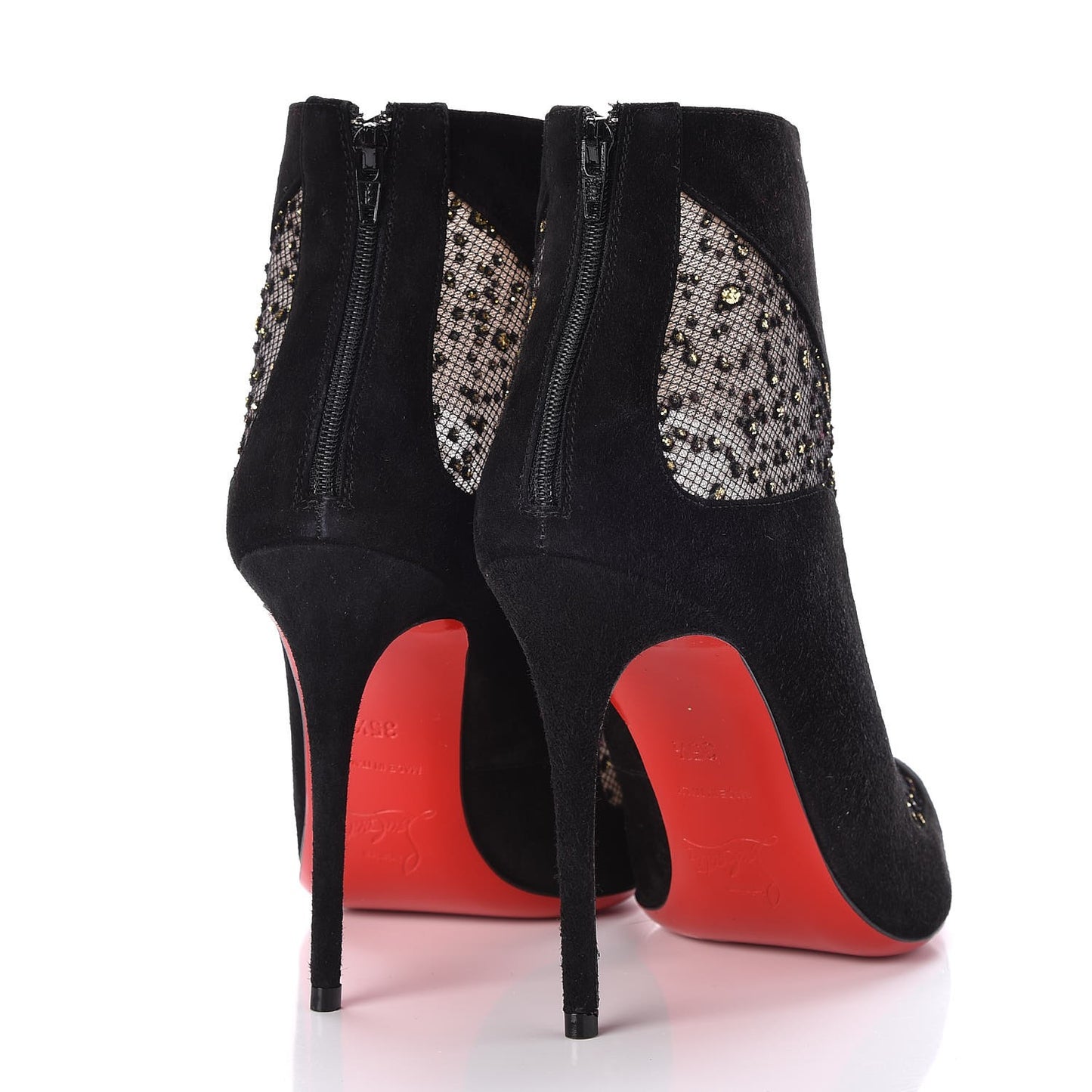 Suede Mesh Papilloboot 100 Ankle Boots 35.5 Black