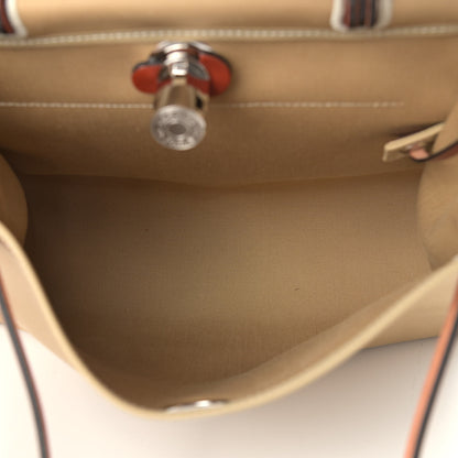 Hermes Vache Hunter Toile Officier Herbag Zip 31 PM Trench Cuivre 6 of 11