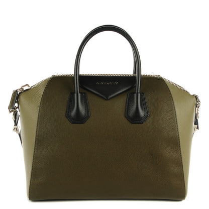 Givenchy Sugar Goatskin Medium Tri-Color Antigona Khaki Black 1 of 8