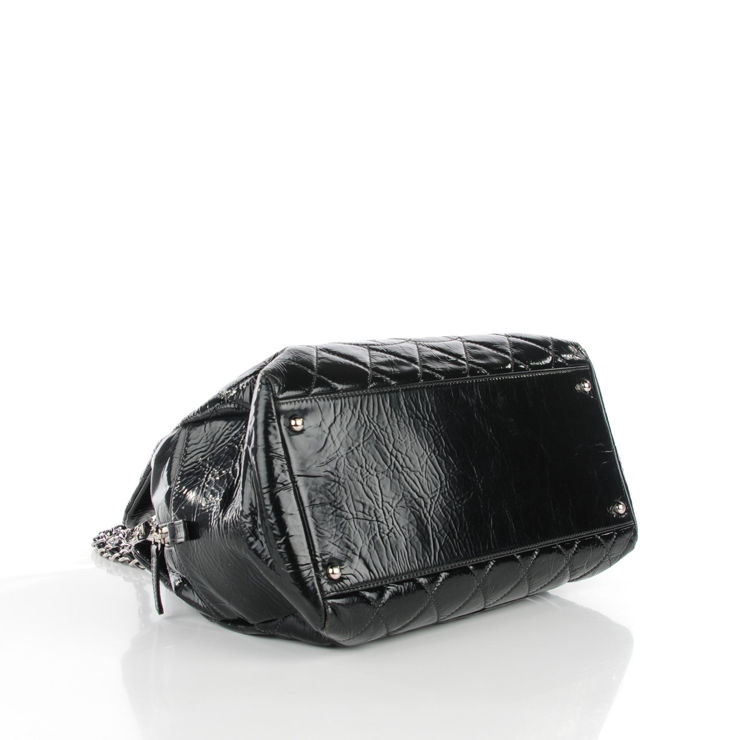 Chanel Patent Petit Timeless Shopping Tote PTT Black 4 of 8