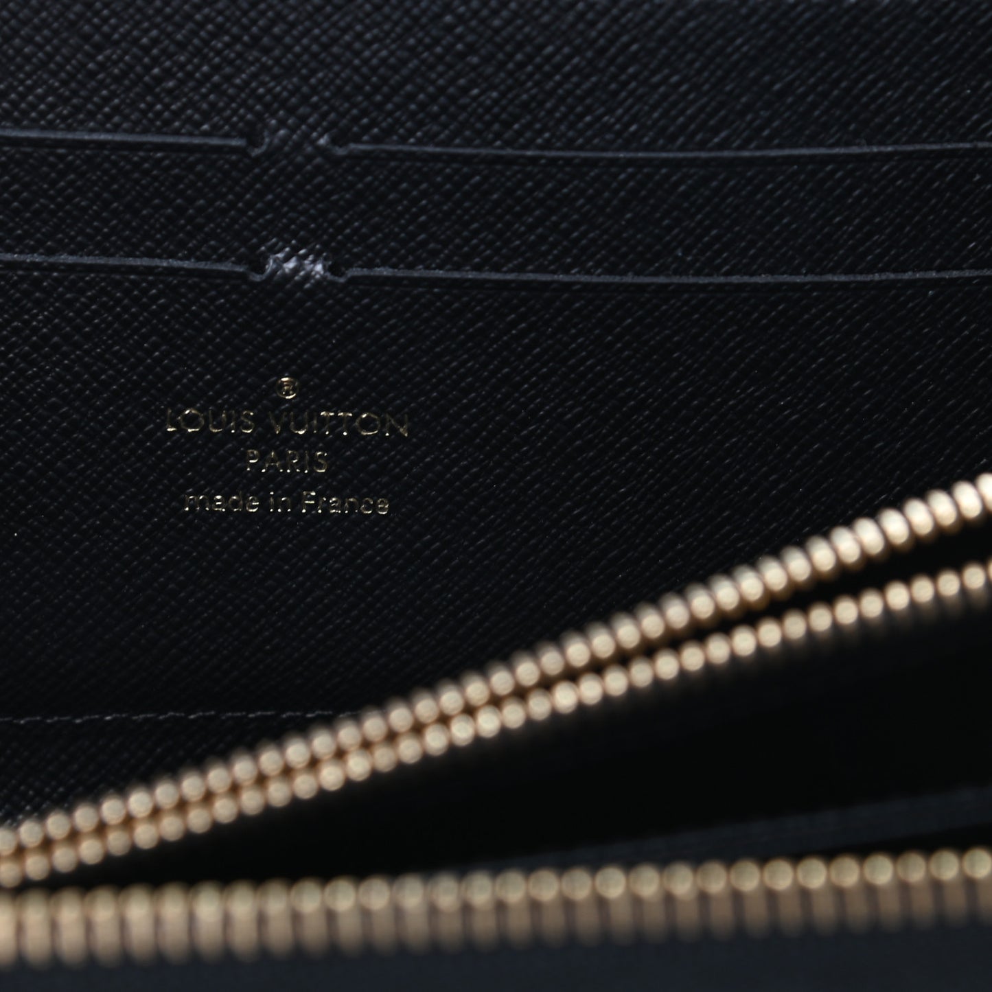 Calfskin Colored Monogram Zippy Wallet Blue Black