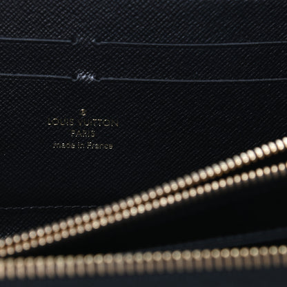 Louis Vuitton Calfskin Colored Monogram Zippy Wallet Blue Black 6 of 7