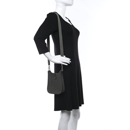 Hermes Taurillon Clemence Evelyne TPM Vert De Gris 2 of 10